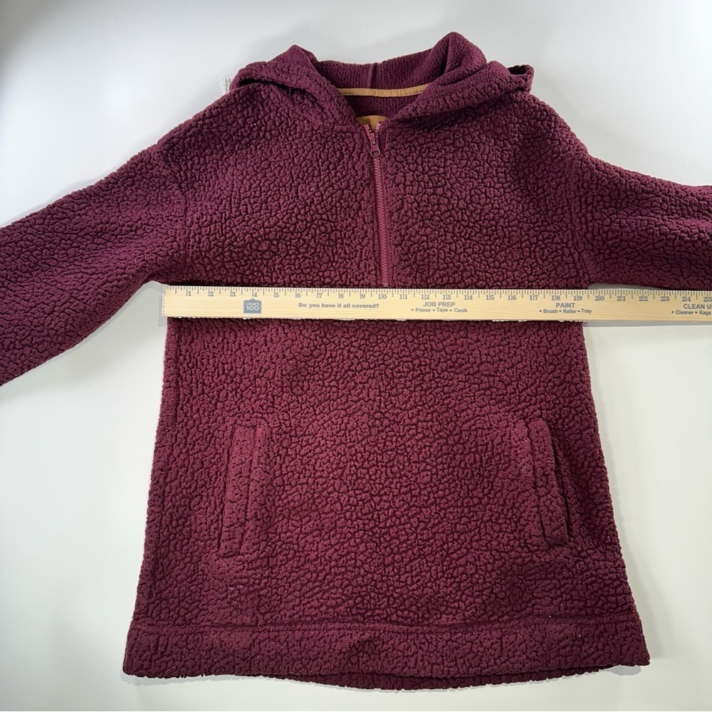Koolaburra by UGG Sherpa Hoodie Cozy Quarter Zip Pullover Small - Picture 11 of 12